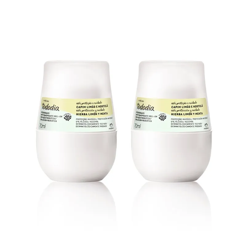 NATURA - Tododia hierBa limón y menta Desodorante Roll-on x2 und
