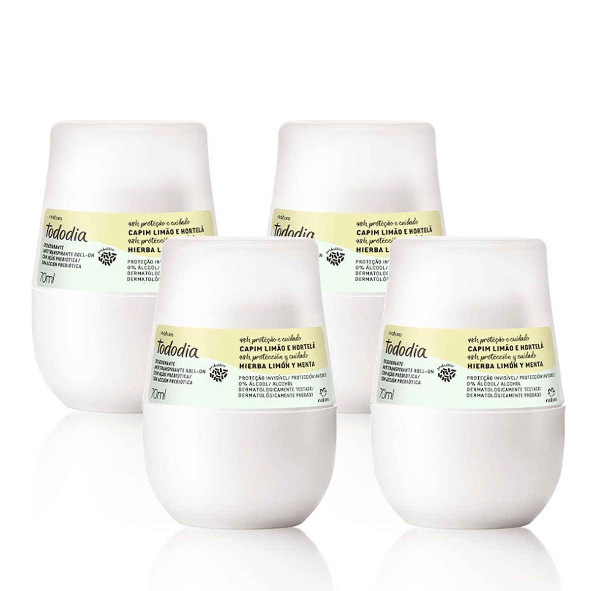 NATURA - Tododia hierBa limón y menta Desodorante Roll-on x4 und