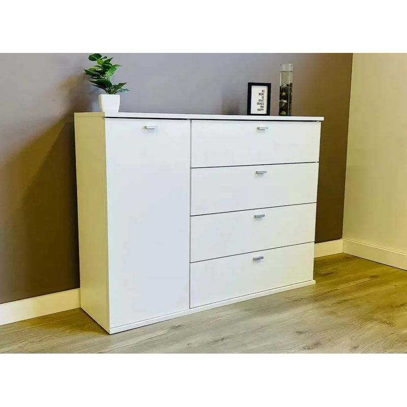 NACION MUEBLES - COMODA NACION MUEBLES STONE COLOR BLANCO