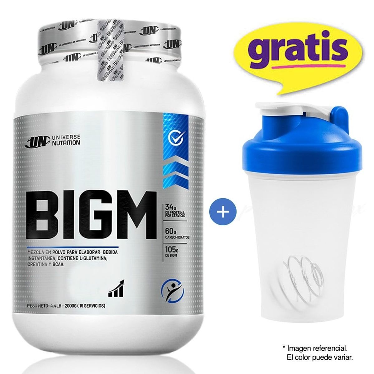 UNIVERSE NUTRITION - Proteína Universe Nutrition Bigm 2 kg Vainilla + Shaker