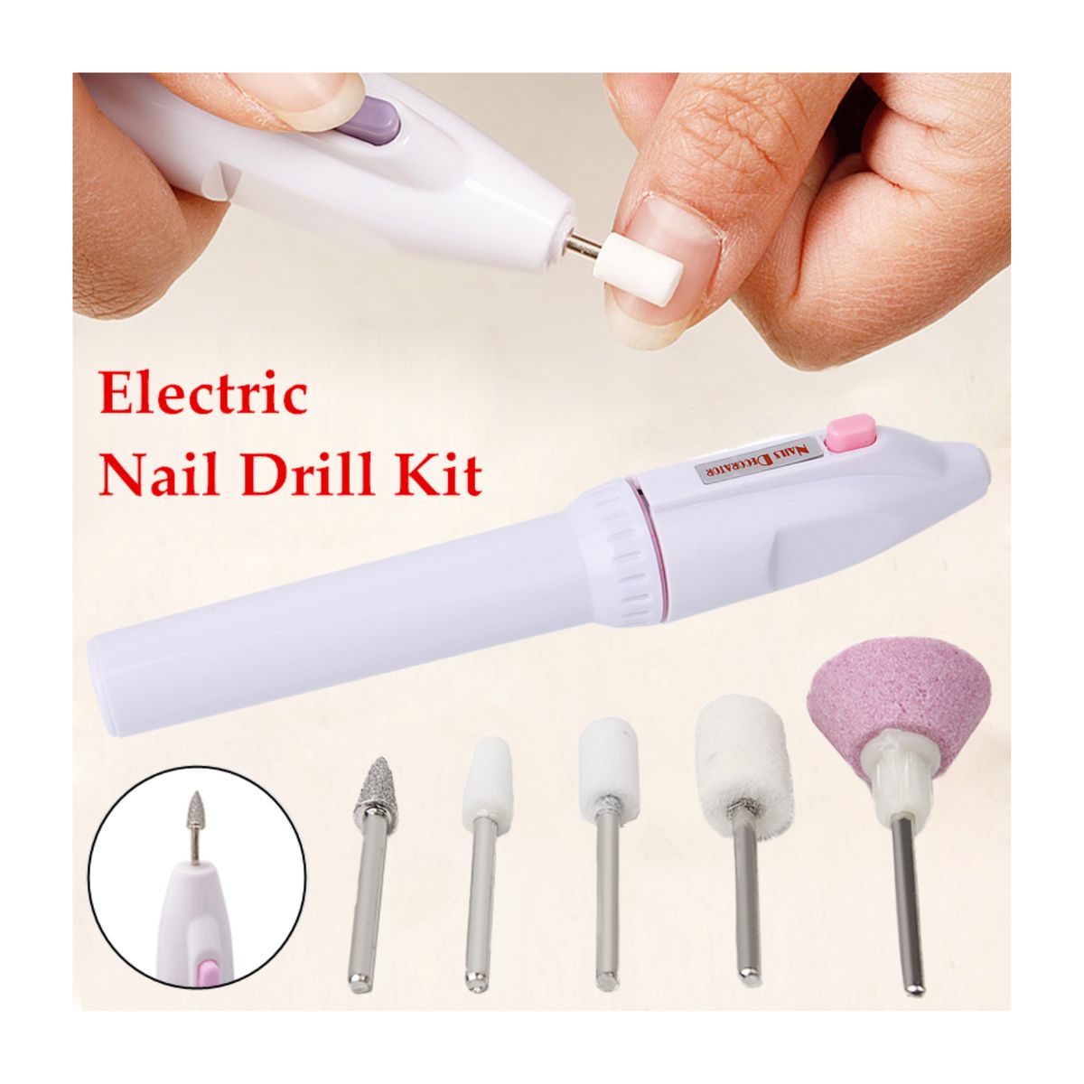 GENERICO - Pulidor de Uñas 5 en 1