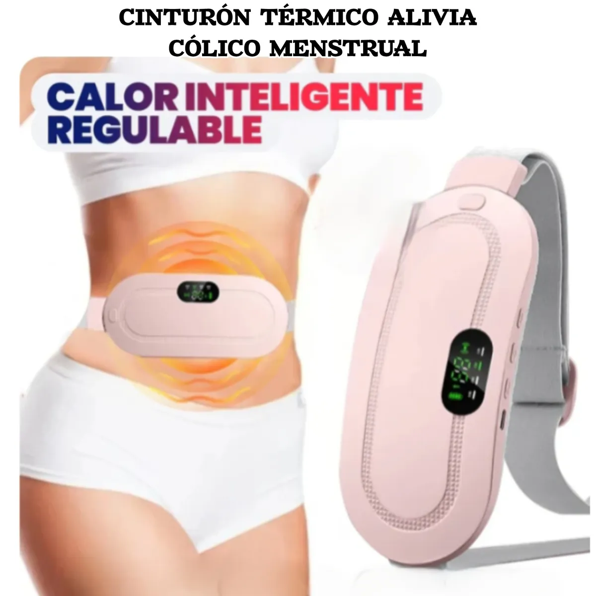 OEM - Cinturón Almohadilla De Calor Alivia Cólicos Menstruales