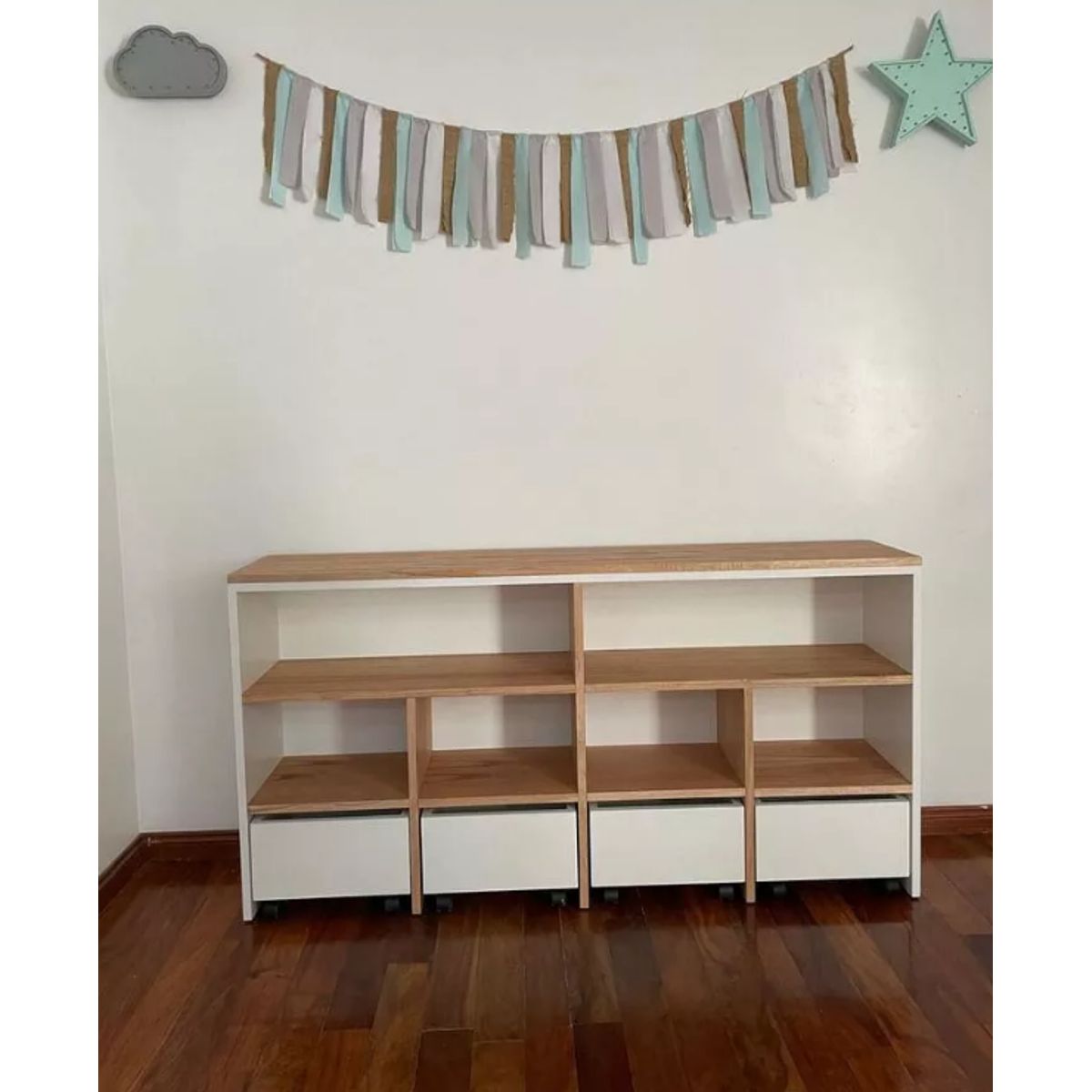 NACION MUEBLES - COMODA NACION MUEBLES PINPON COLOR MADERA