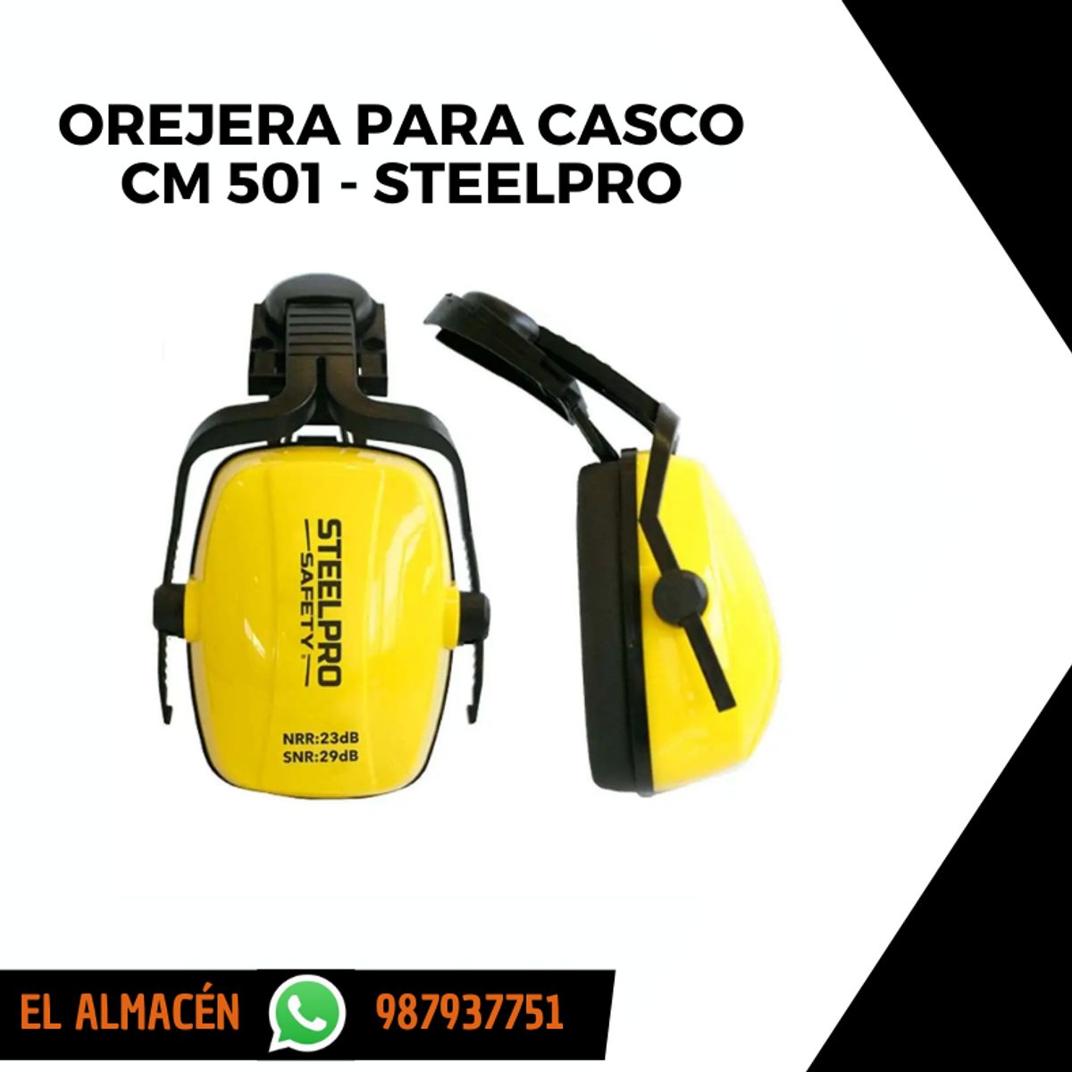 STEEL PRO - OREJERAS PARA CASCO CM 501 STEELPRO
