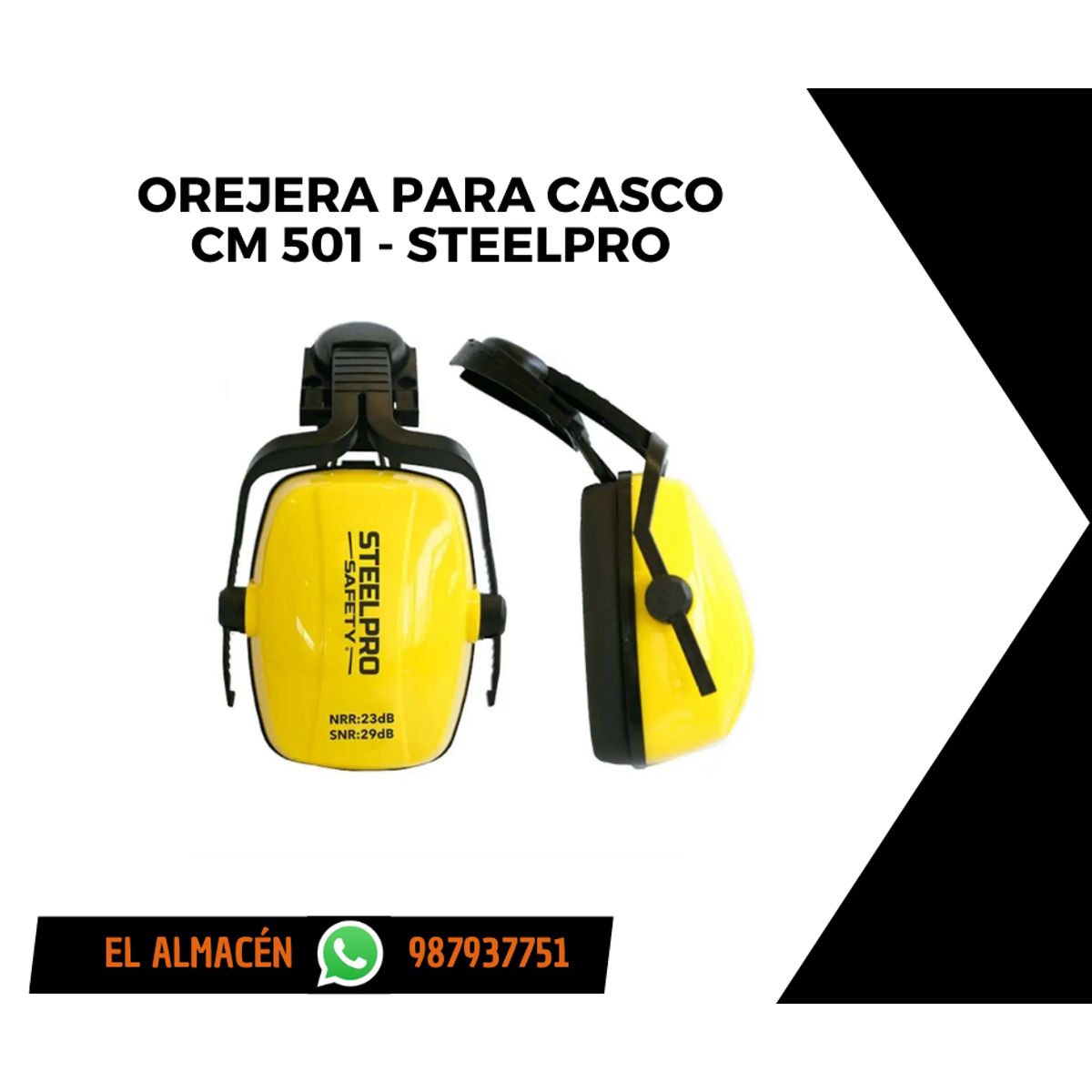 STEEL PRO - OREJERAS PARA CASCO CM 501 STEELPRO