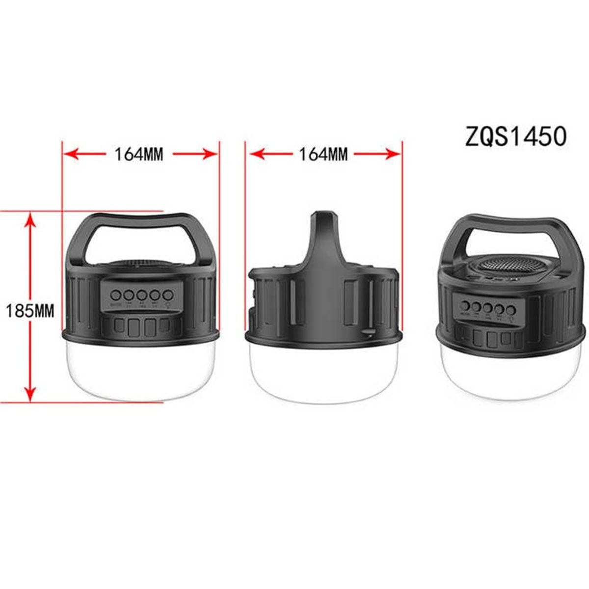 GENERICO - PARLANTE ZQS-1450 LÁMPARA PARLANTE PORTÁTIL