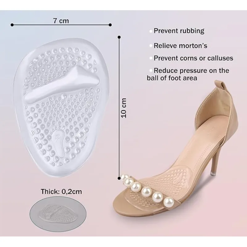 GENERICO - Almohadilla plantilla de gel para metatarso pisada suave