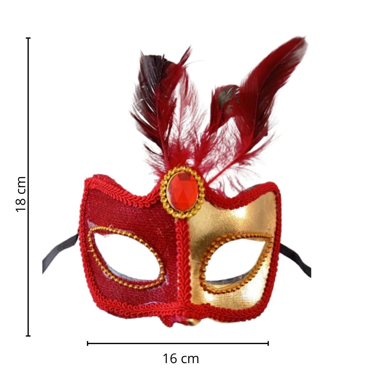 GENERICO - Antifaz  de Halloween mascara Tentacion Francesa