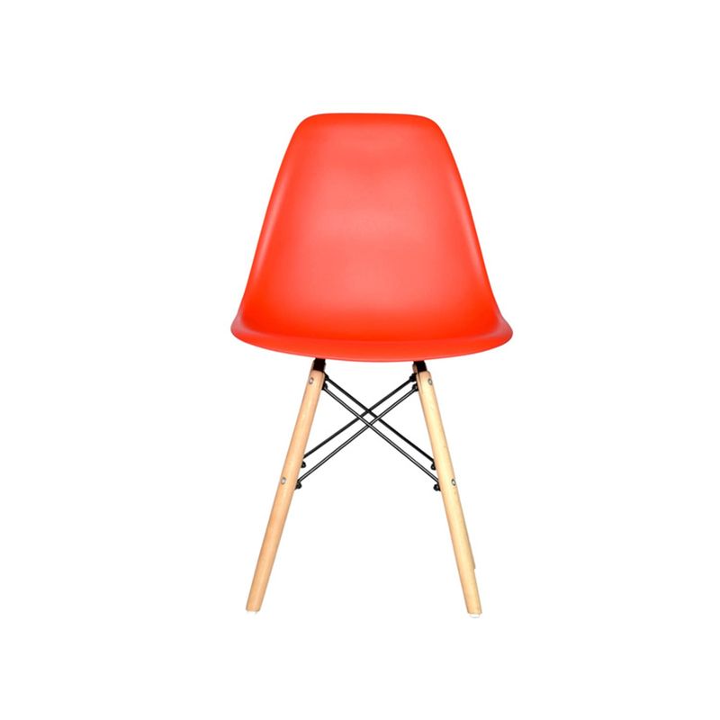 OFIDEAS - Silla De Comedor Diseño Eames Rojo Polipropileno Ofideas