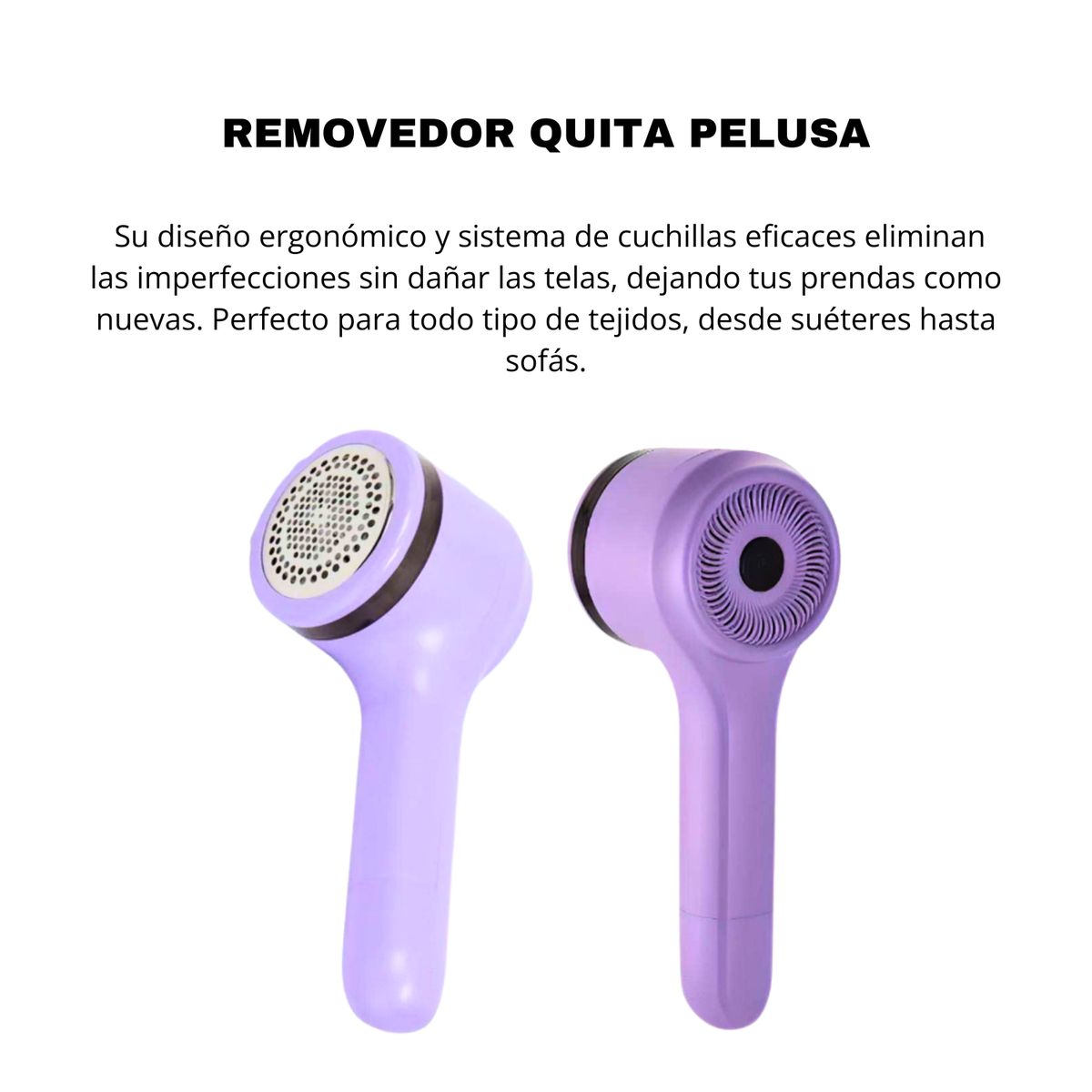 OEM - Quita Pelusas para Ropa Recargable y de Fácil Uso