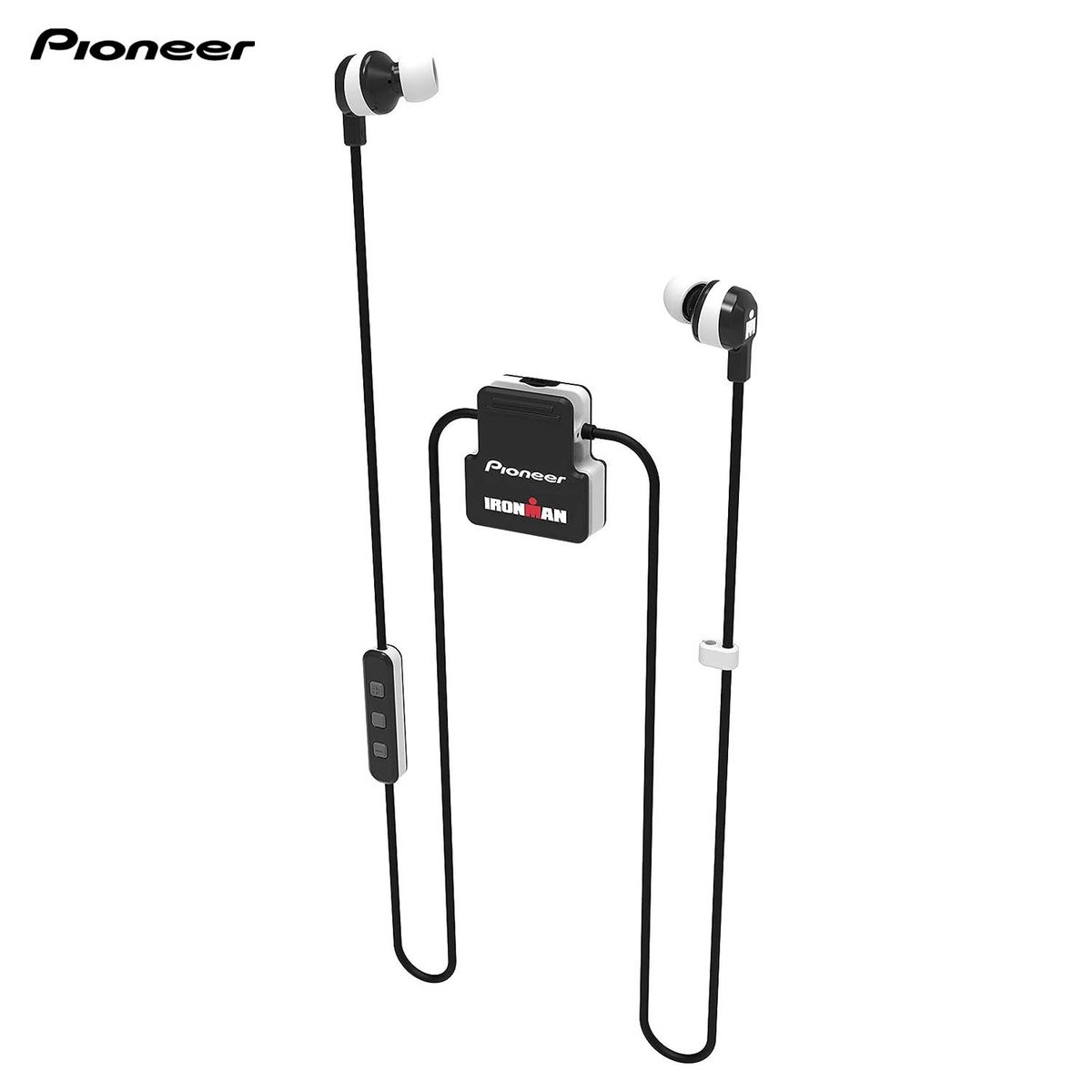 PIONEER - Audifono Pioneer deportivo Bluetooth IRONMAN SE-IM5BT - Blanco