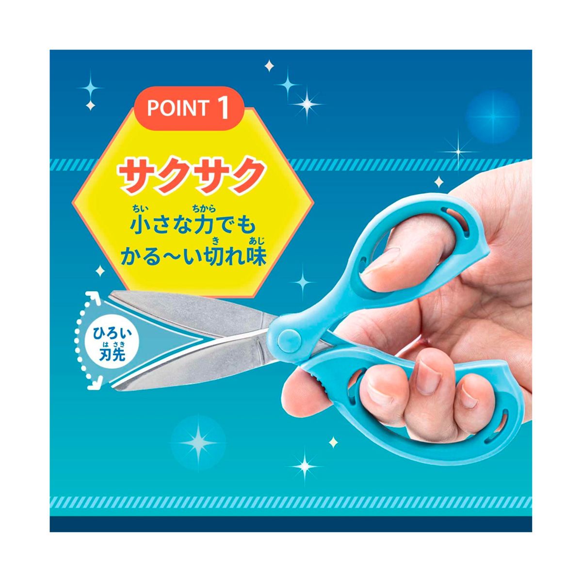 POKEMON - Pokemon Tijera Para Niños Saxa Japon Azul