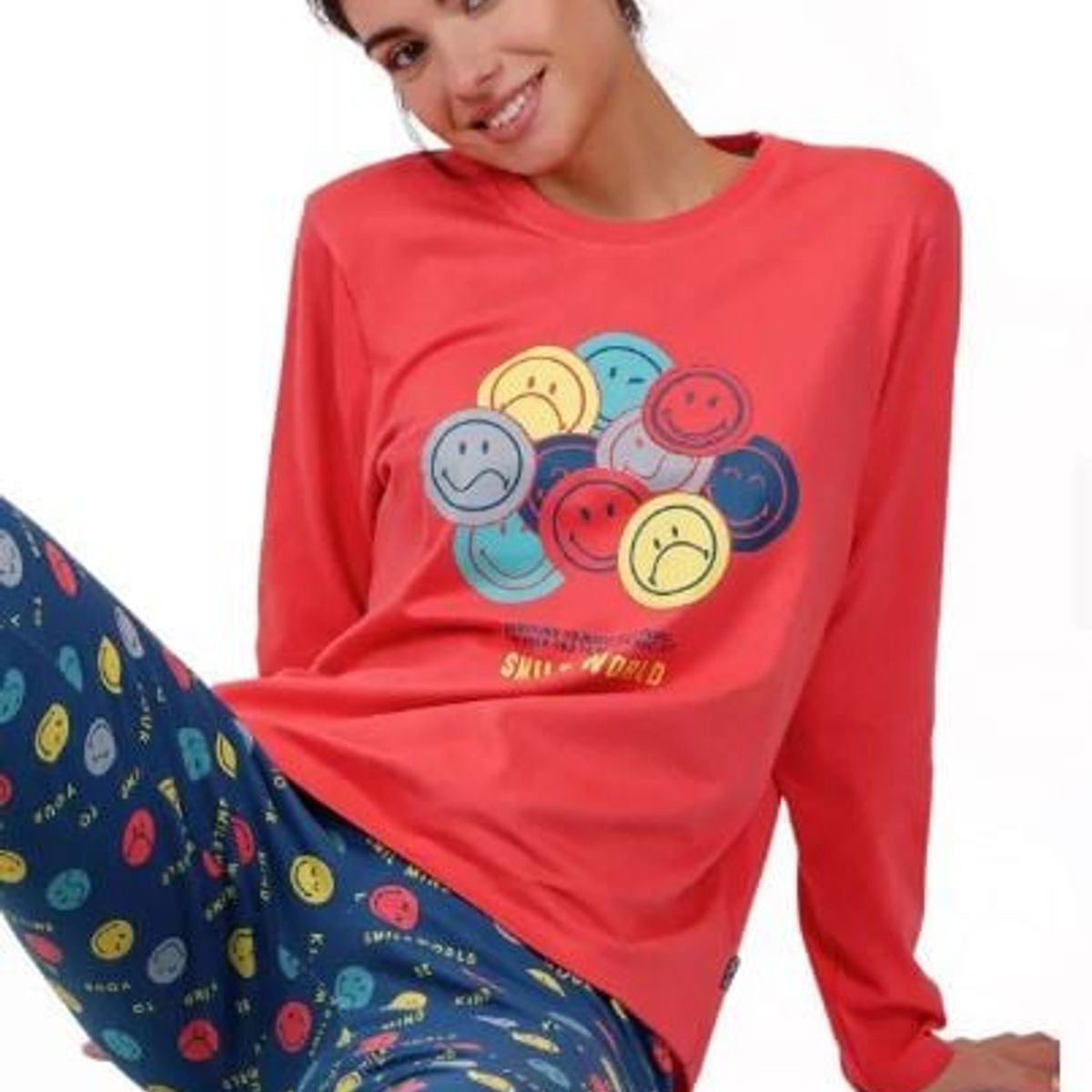 GENERICO - PIJAMA MUJER GREAT-SMILEYWORLD