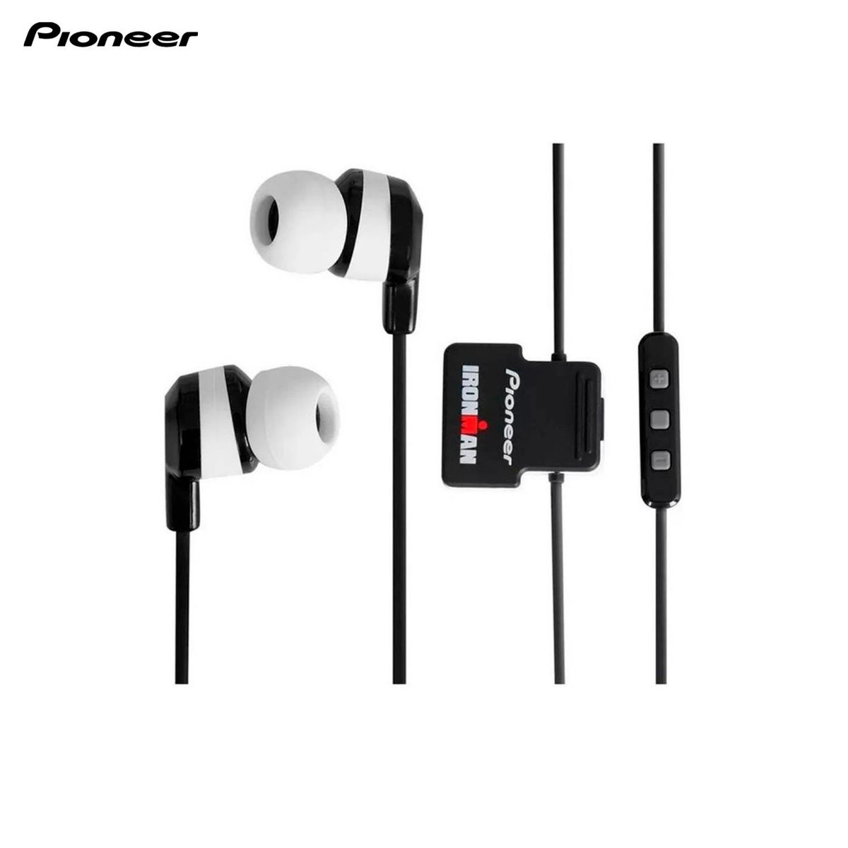 PIONEER - Audifono Pioneer deportivo Bluetooth IRONMAN SE-IM5BT - Blanco