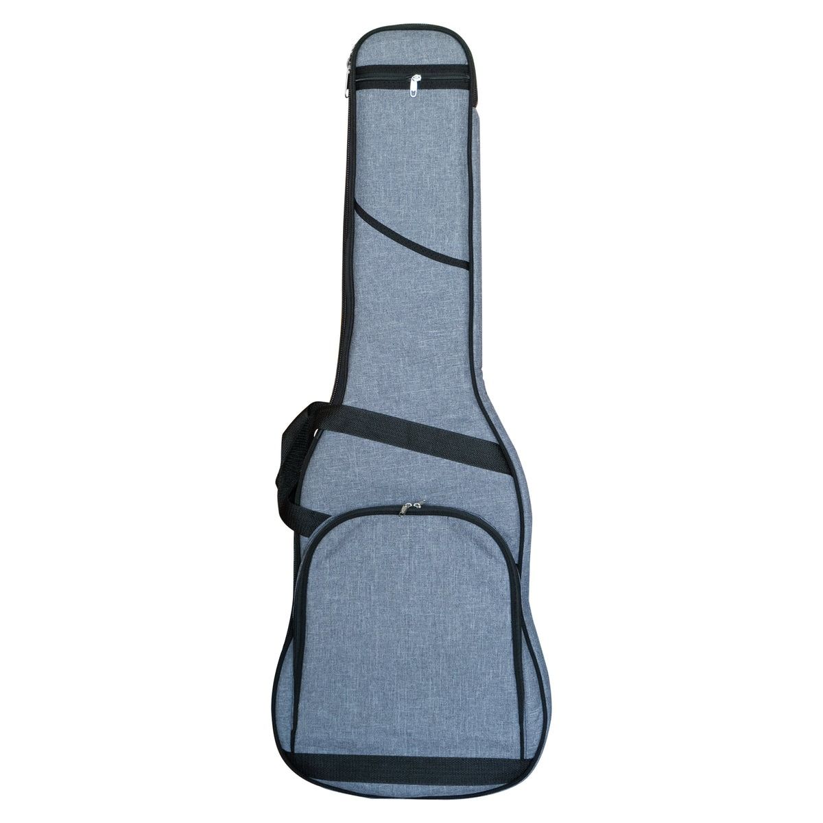 GENERICO - Funda para Guitarra Eléctrica Doble Acolchado Grafito Claro