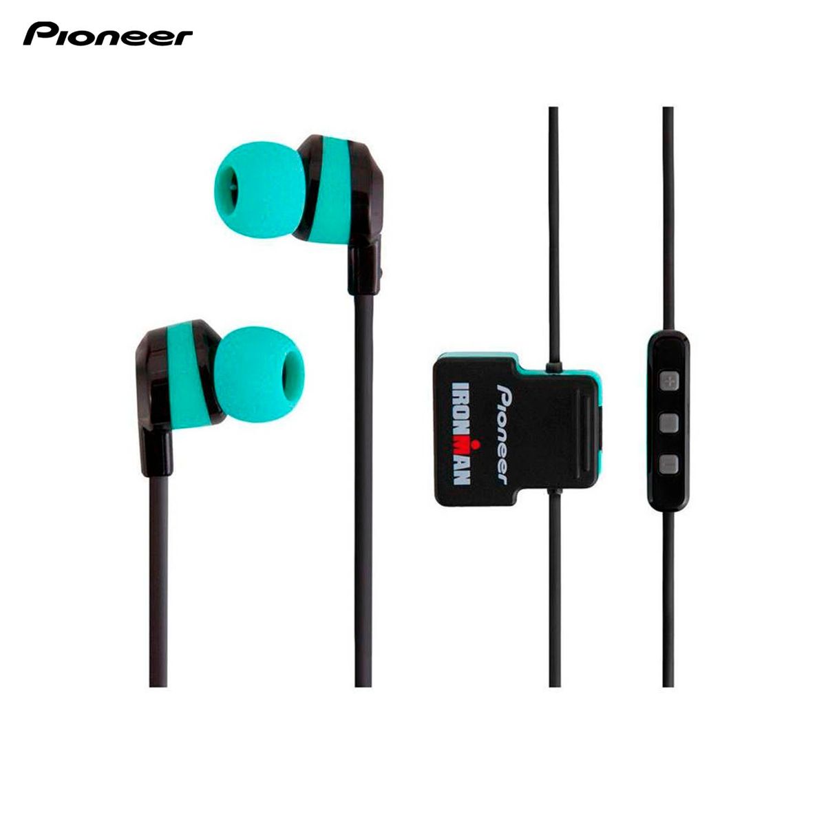 PIONEER - Audifono Pioneer deportivo Bluetooth IRONMAN SE-IM5BT - Verde