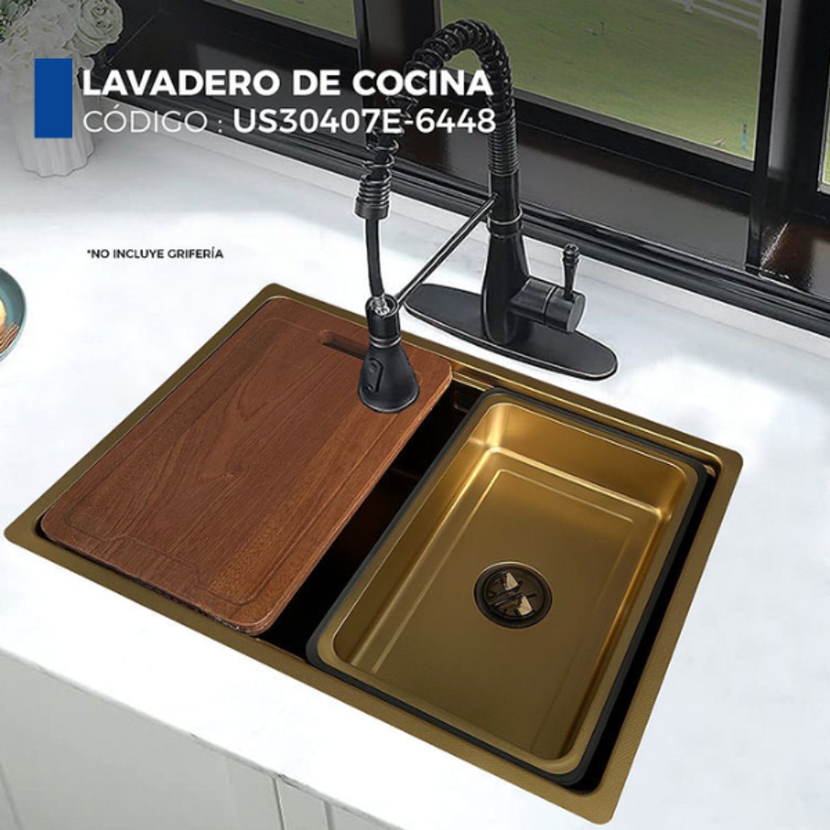 XM - LAVADERO DE COCINA PLOMO US30402-6448