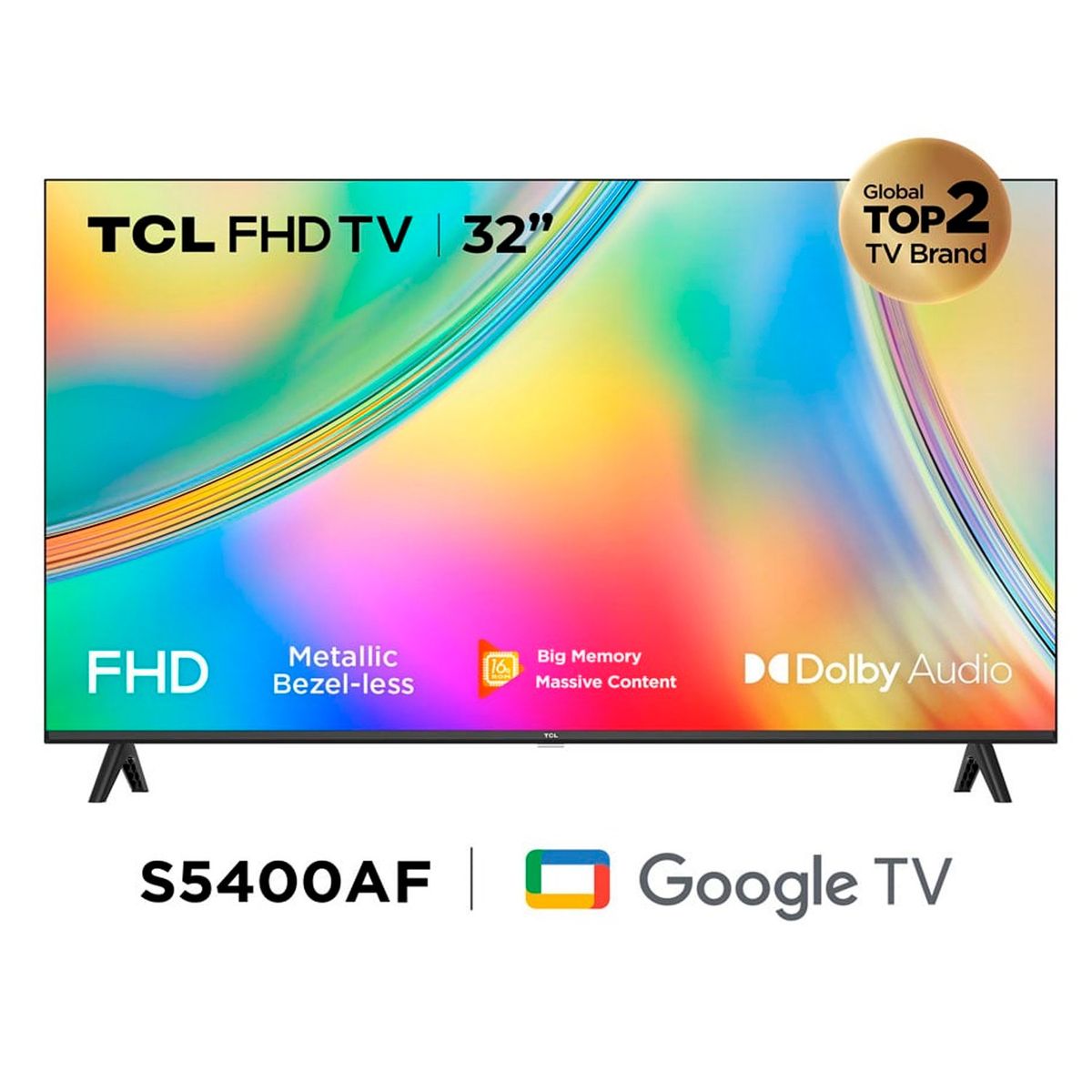 TCL - Televisor TCL  32" HD Smart Android Tv 32S5400AF