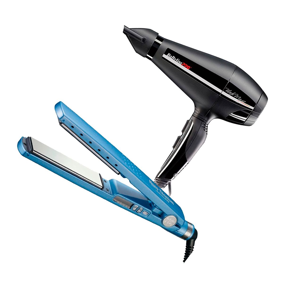 BABYLISS PRO - Combo BabylissPRO Alisadora BNT4091TPE y Secador Black Magic B6400PE