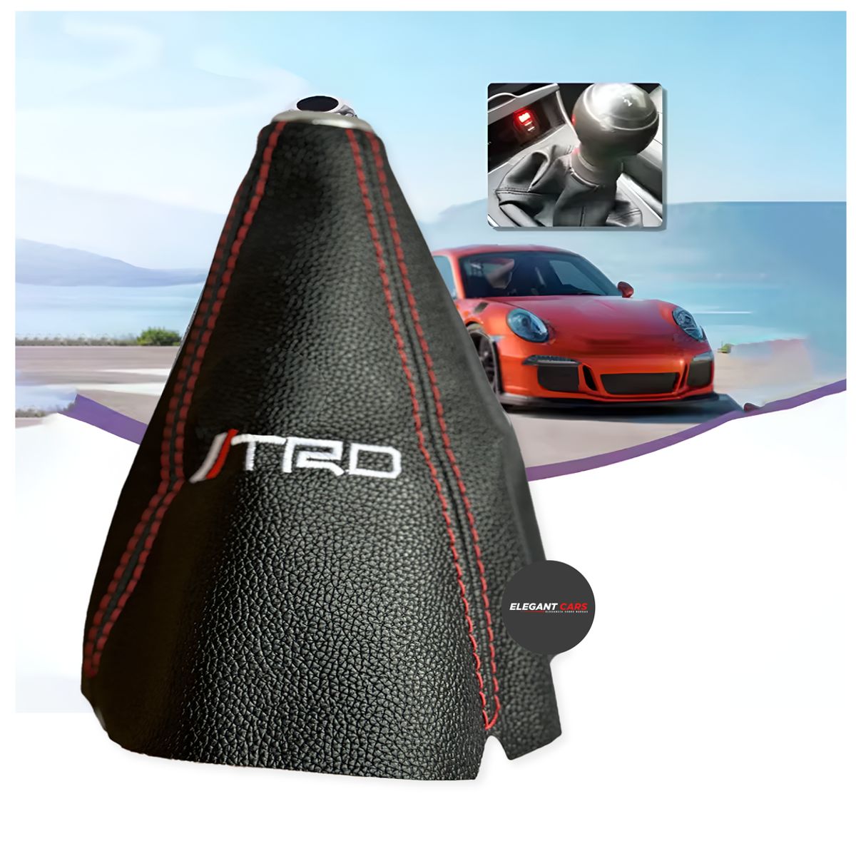 JET - Cofia Cubierta de Palanca de Cambio PU TRD AutoCamioneta