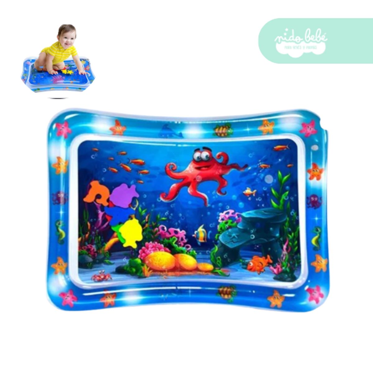 GENERICO - Alfombra didáctica de agua para bebé