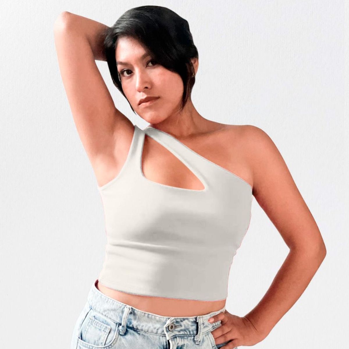 GENERICO - POLO ASIMETRICO MUJER