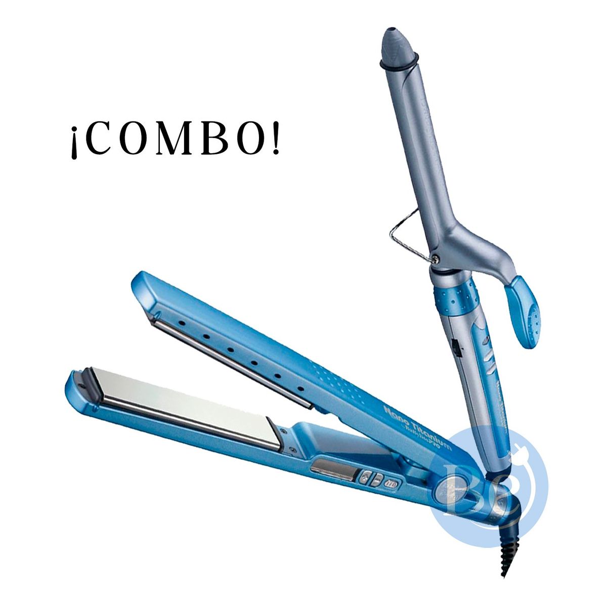 BABYLISS PRO - Combo BabylissPRO Alisadora BNT4091TPE y Rizador BABNT75SPE 19mm