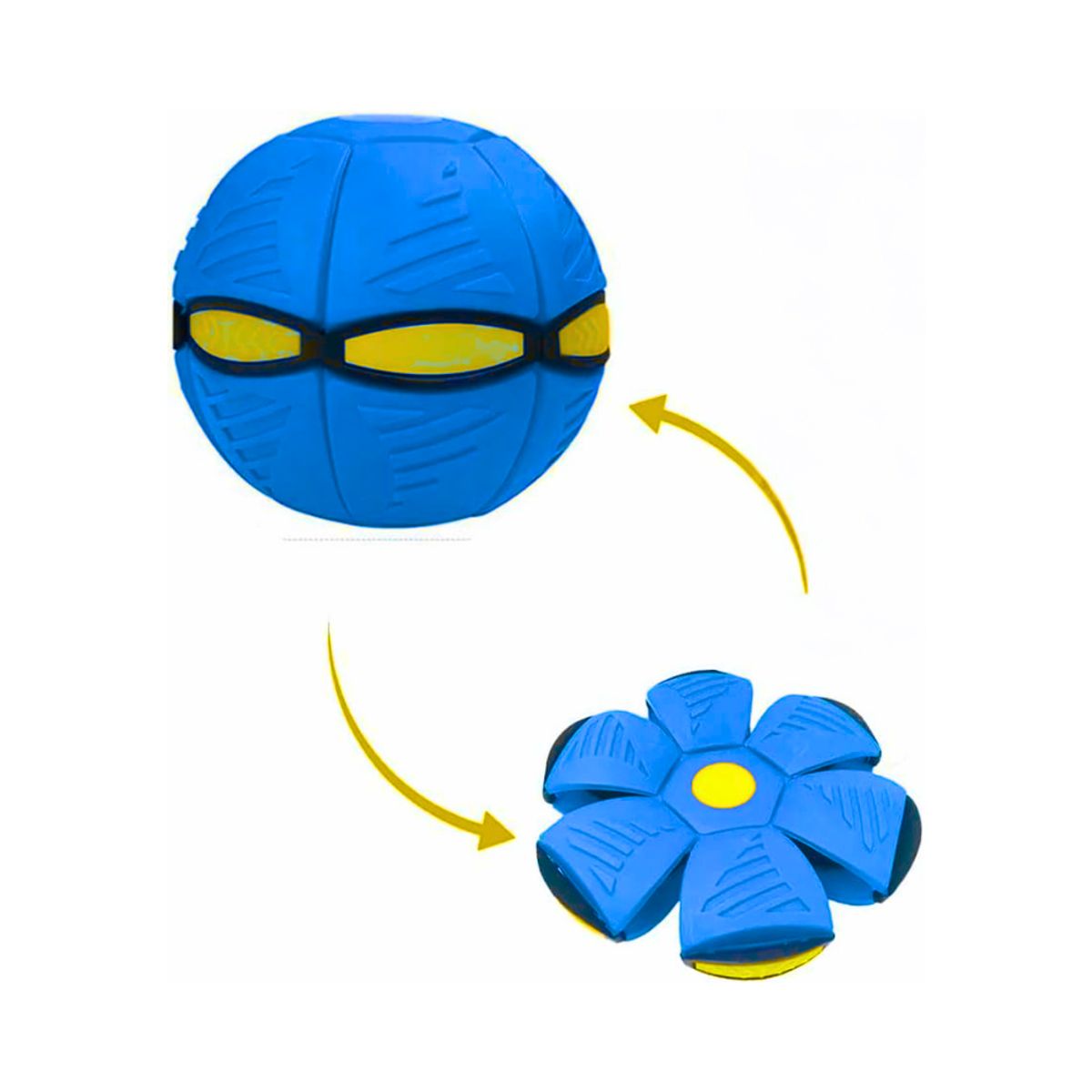 GENERICO - PELOTA VOLADORA CON LUCES CON LUZ LED Y MUSICAL AZUL