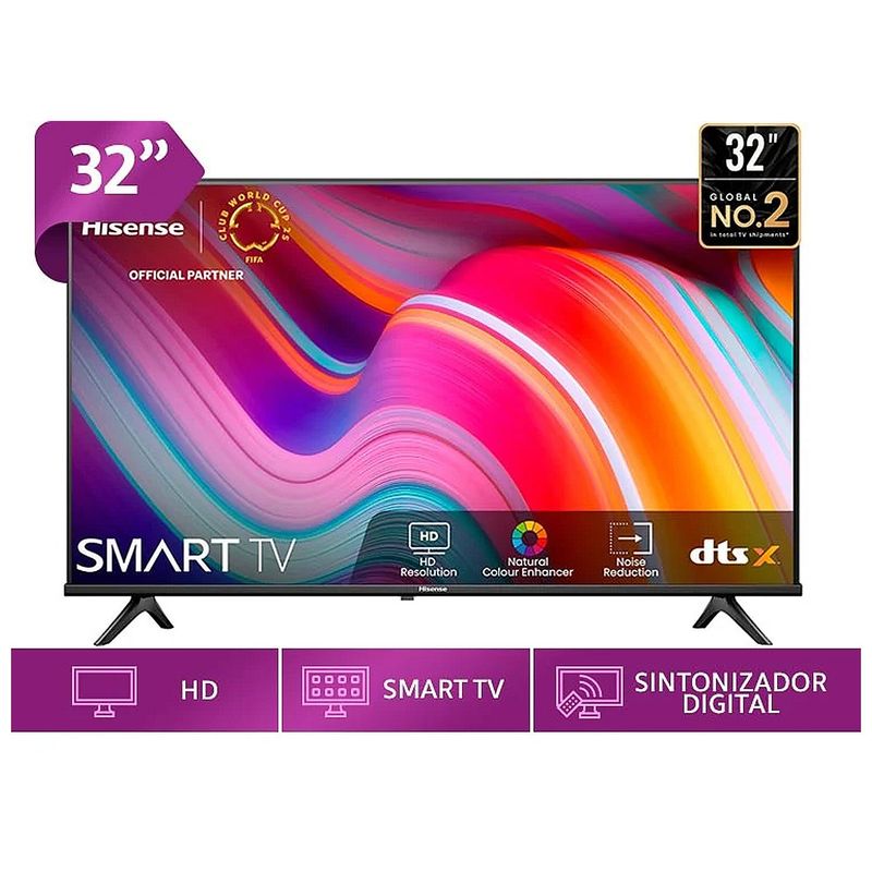 HISENSE - Televisor Hisense 32” Smart TV VIDAA LED HD 32A4K