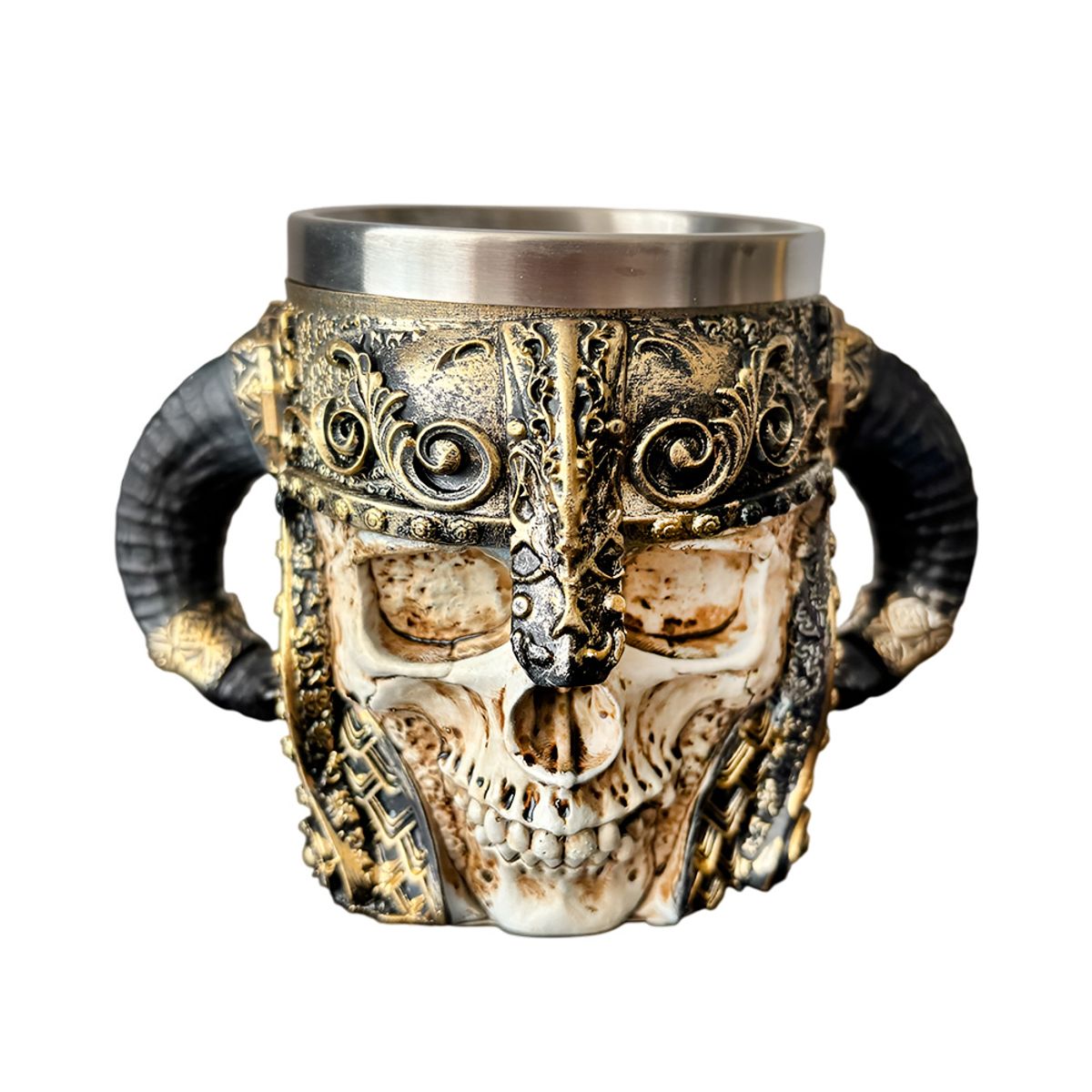 GENERICO - Taza Calavera Vikinga Medieval Craneo
