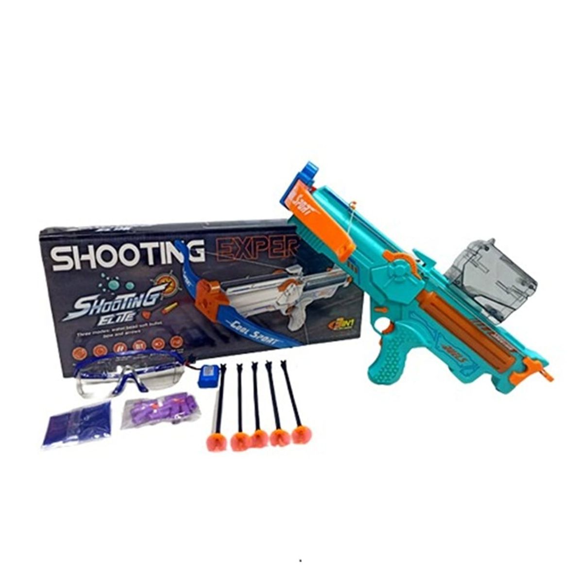 GENERICO - JUGUETE BALLESTA HIDROGEL 3 en1