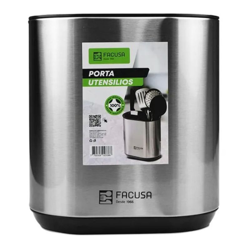 FACUSA - Porta Utensilios de Cocina Acero Inox