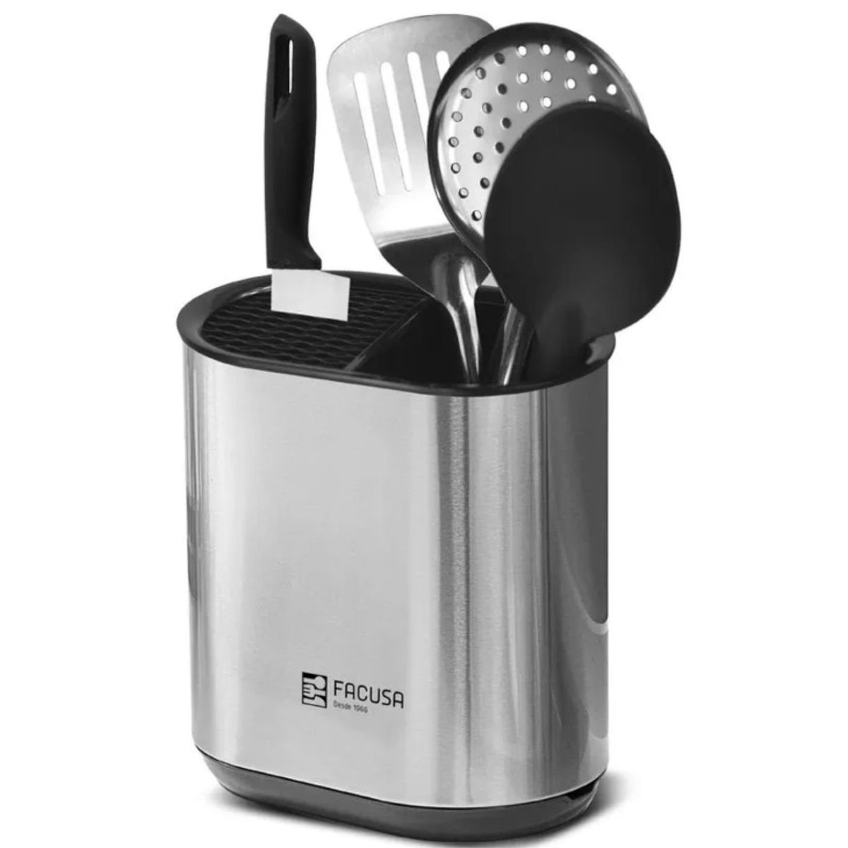 FACUSA - Porta Utensilios de Cocina Acero Inox