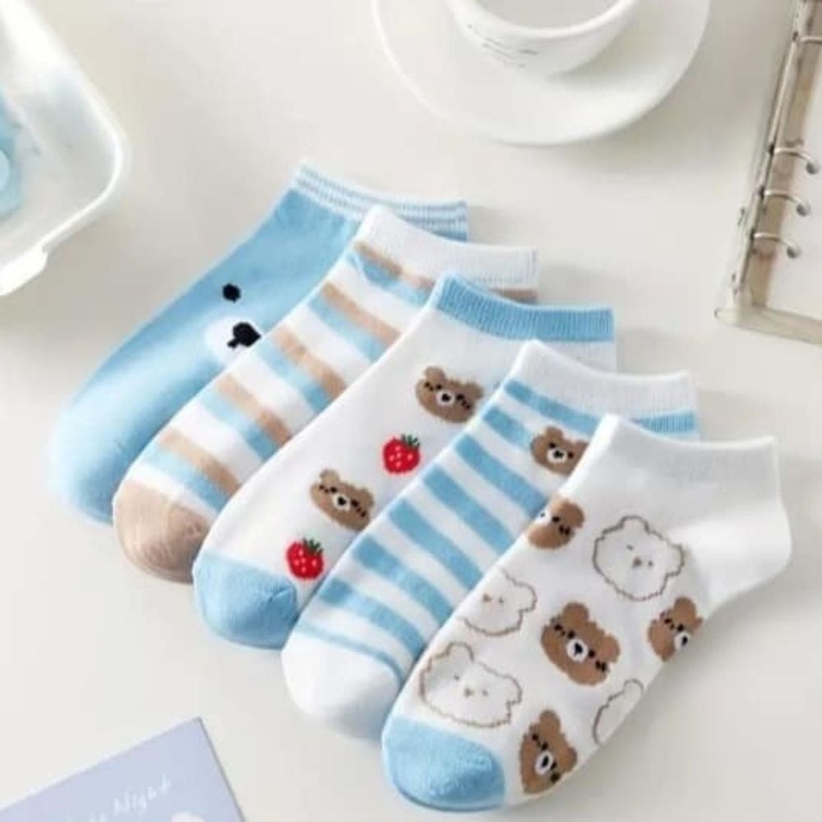 GENERICO - Set de medias de algodón kawaii 10 pares