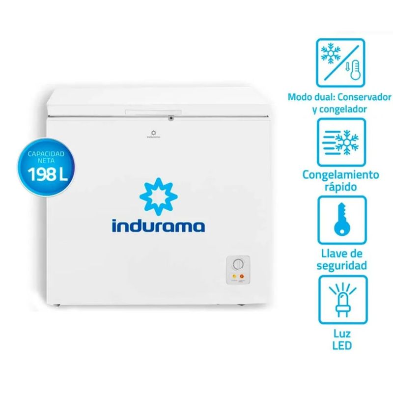 INDURAMA - Congeladora Indurama 198 litros Ci-220 Bl