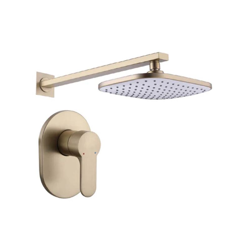 FRATELLI - Mescladora + Ducha Española en Bronce Satinado Dorado