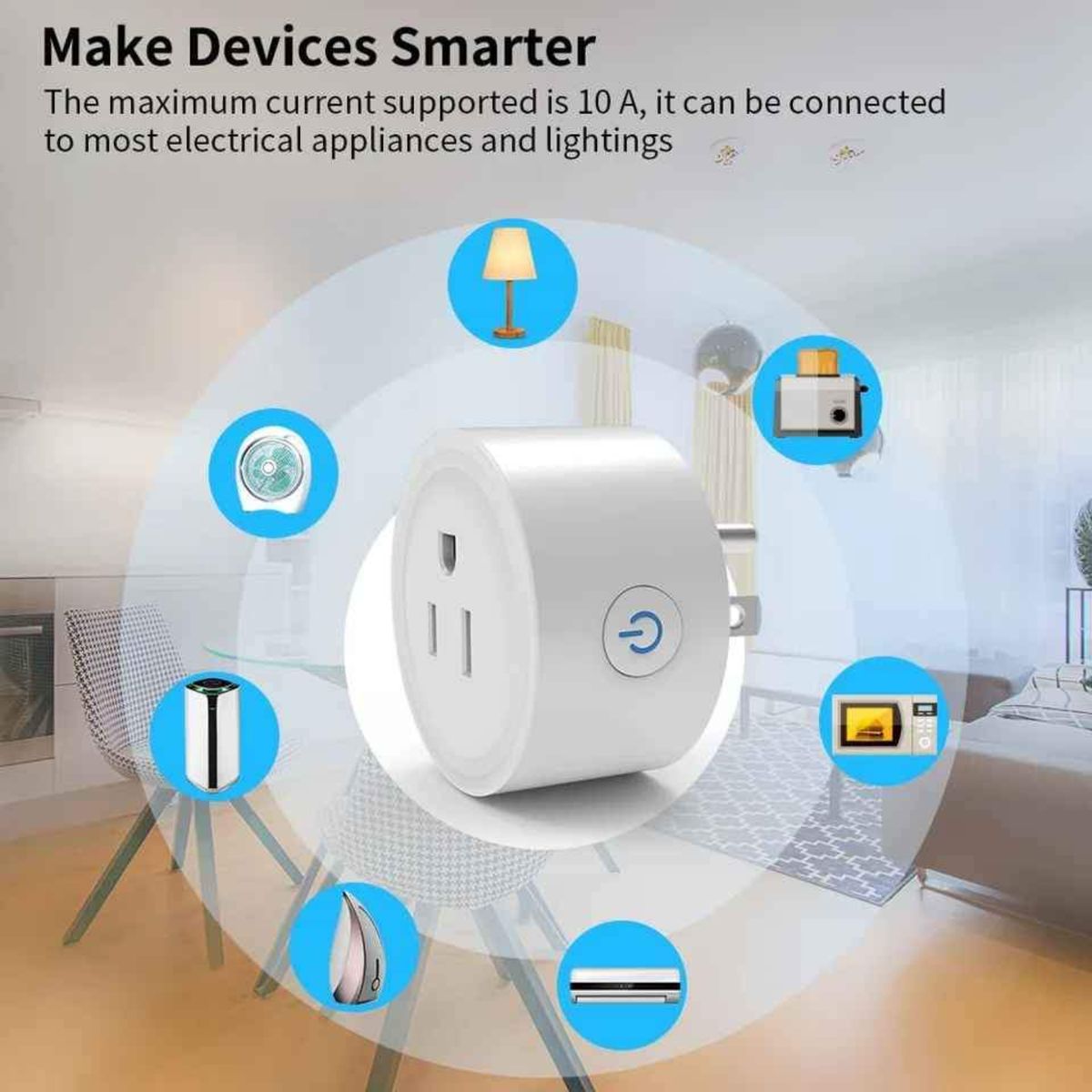 GENERICO - Enchufe Inteligente Smart Wifi compatible con Google Alexa