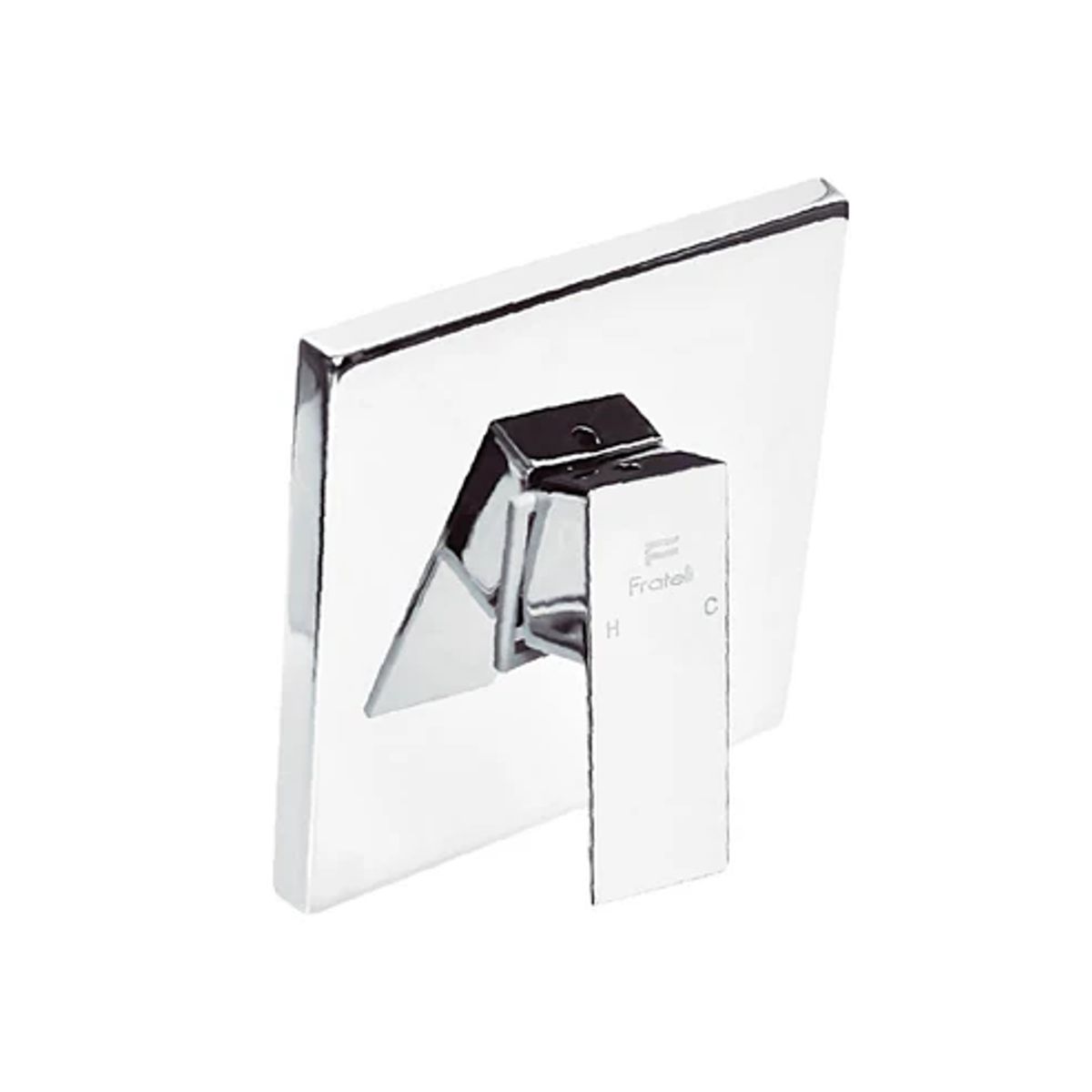 FRATELLI - Mescladora Monomando para Ducha en Bronce Satinado Plateado