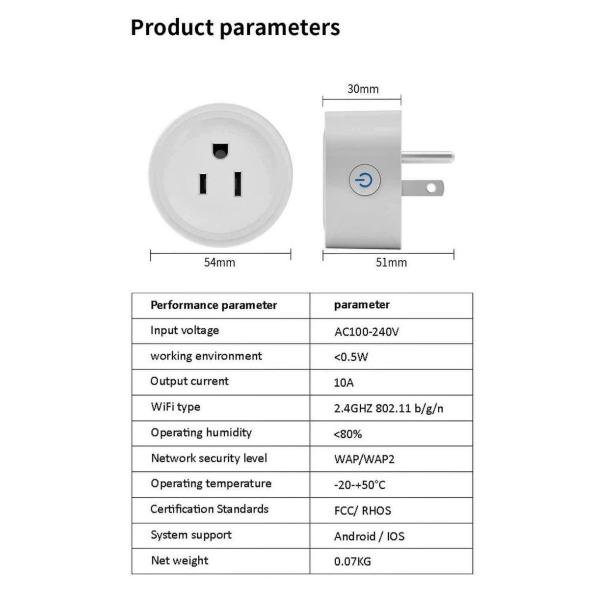 GENERICO - Enchufe Inteligente Smart Wifi compatible Google Alexa Pack 4 unid