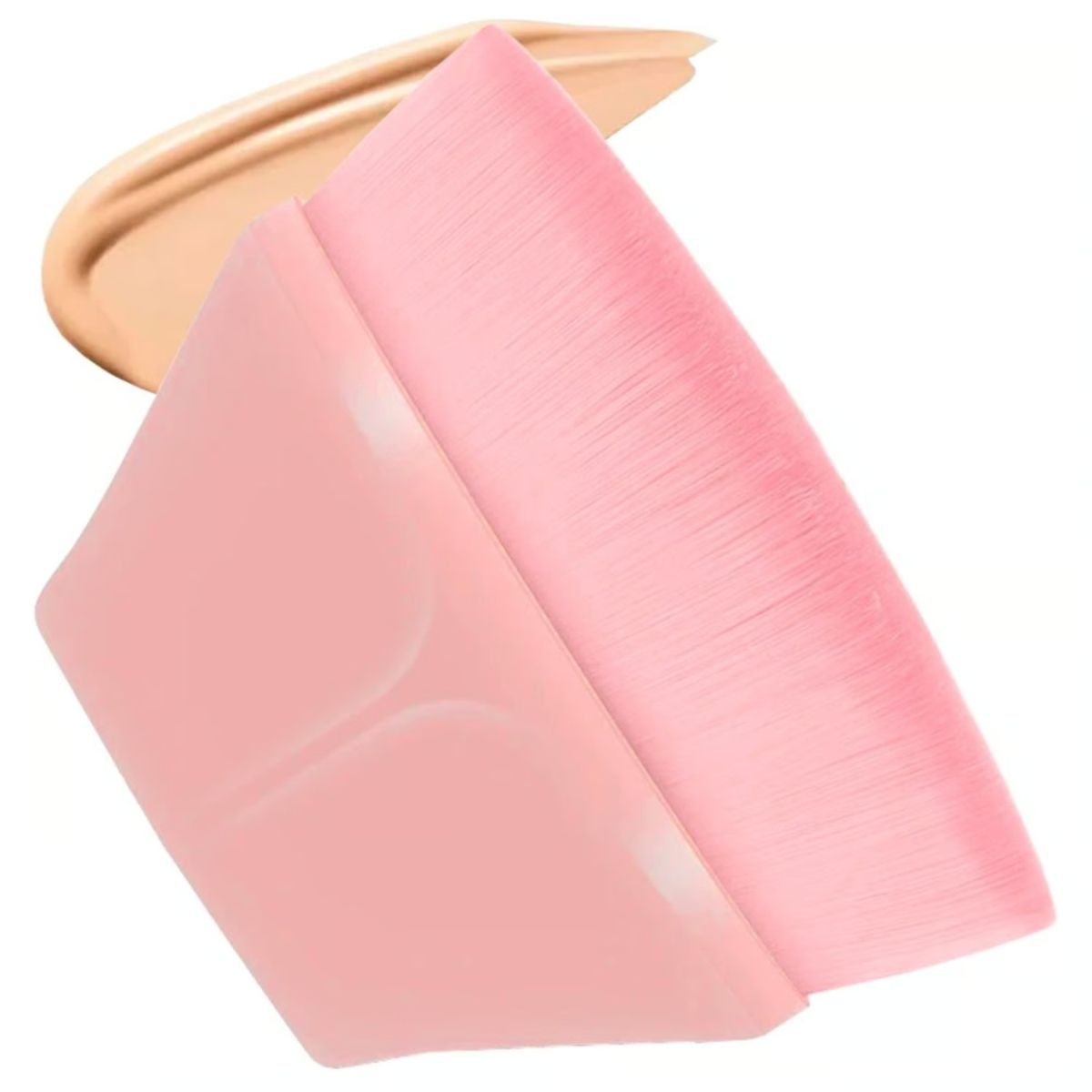 GENERICO - Brocha de maquillaje para base forma diamante rosado