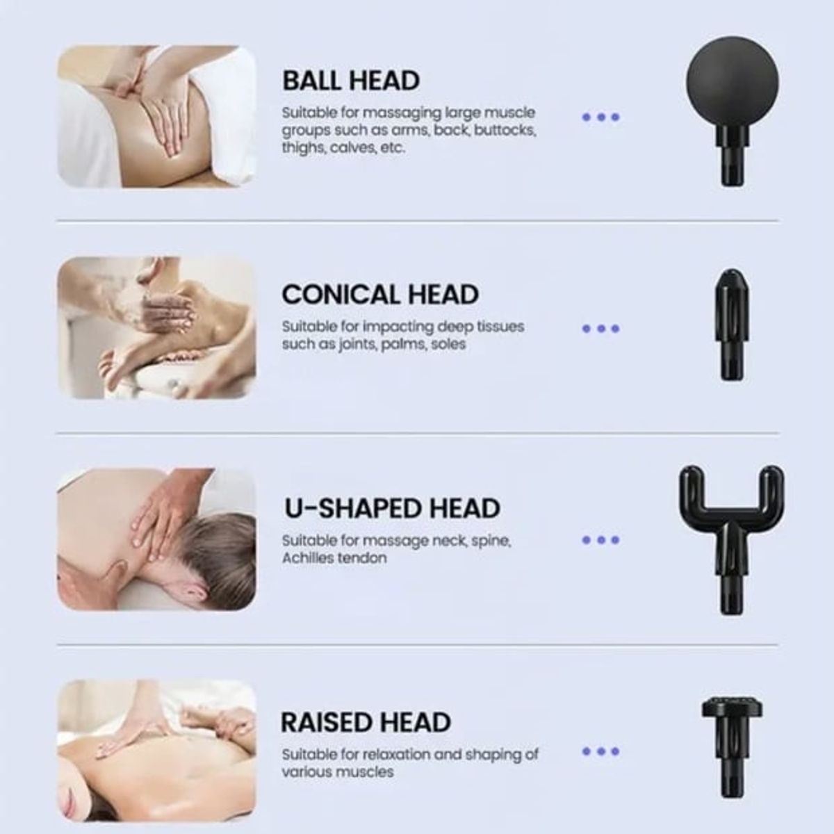 MASSAGE GUNS - Pistola Masajeadora Muscular Recargable