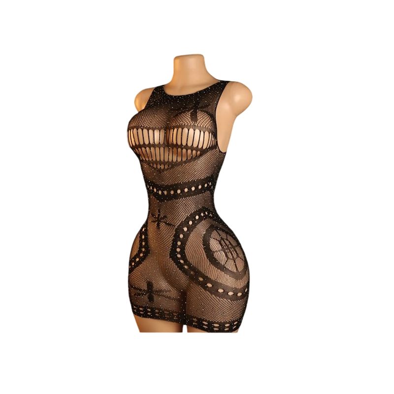 GENERICO - LENCERIA CORPORAL MALLA  CATSUIT VESTIDO