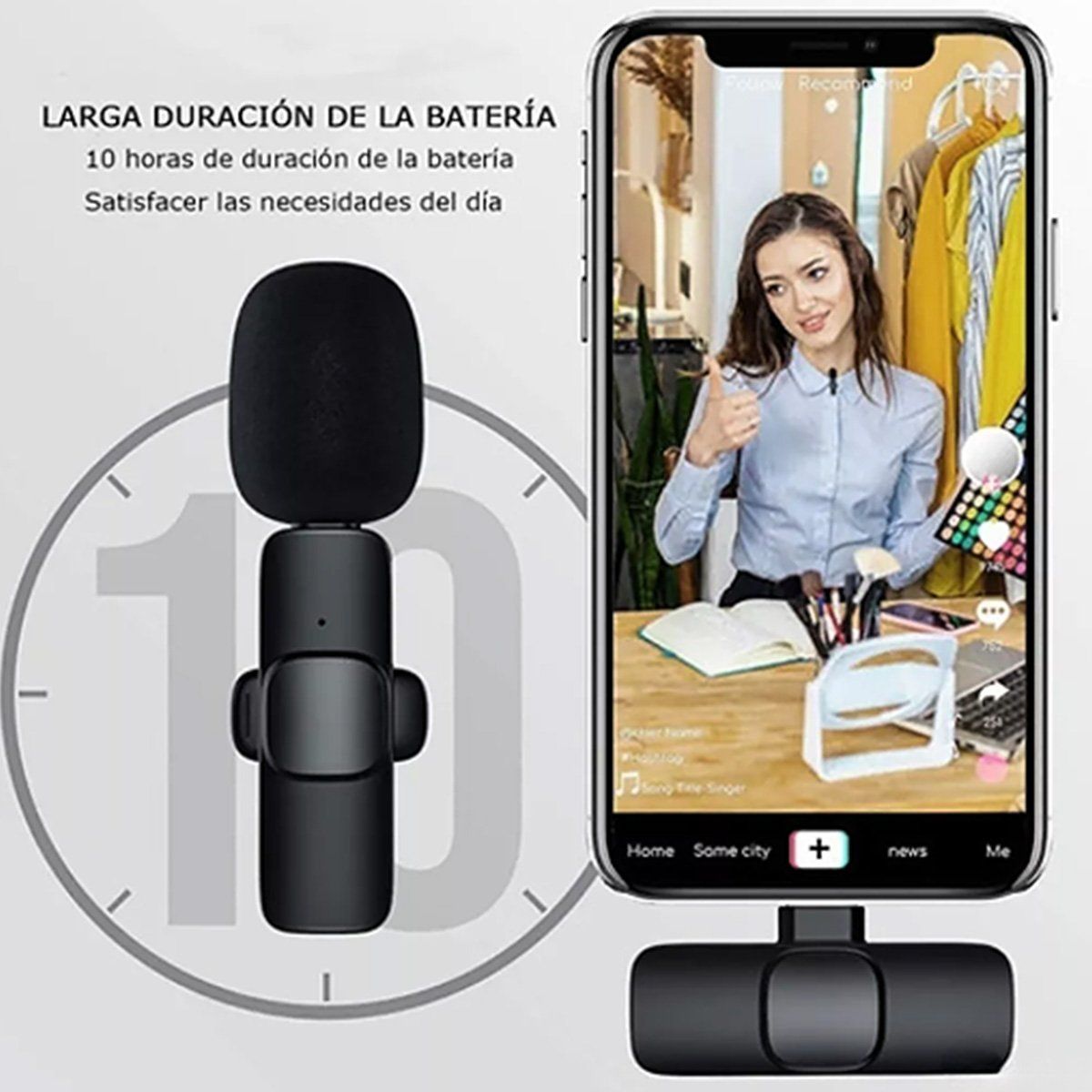 OEM - Microfono Inalambrico Para Android y Iphone