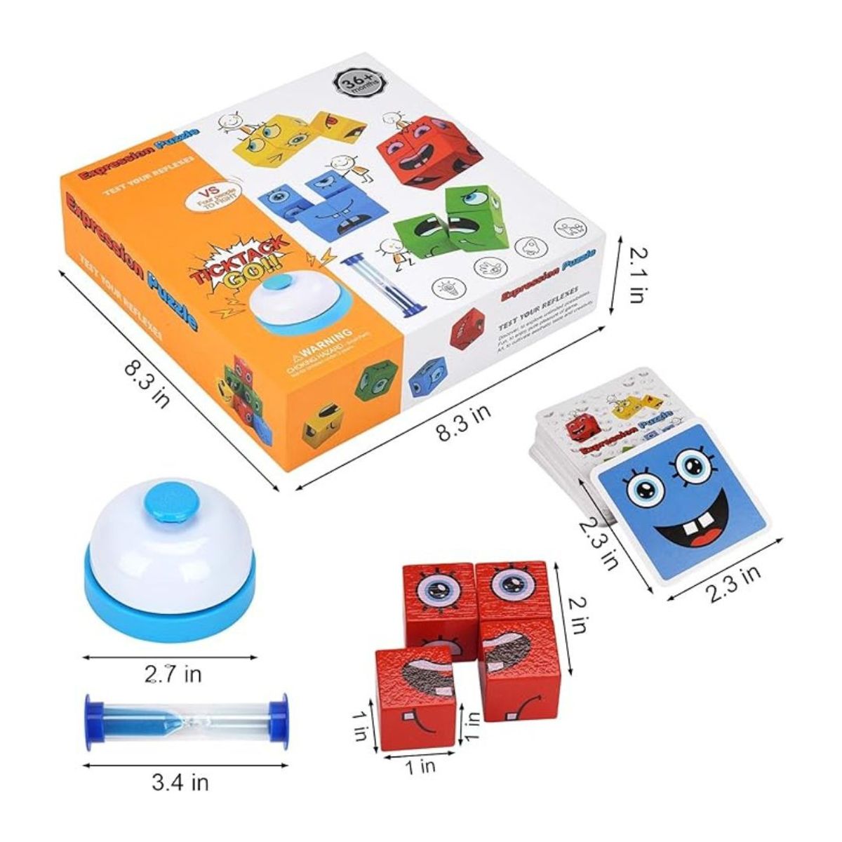 GENERICO - Cubo Emociones Rompecabezas Didáctico para Niños