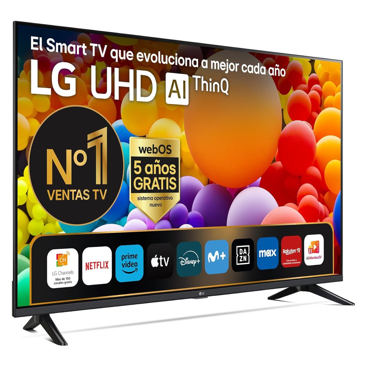LG - TELEVISOR LG 65 SMART TV THINQ AI WEBOS HUB 4K UHD LED 2024 - 65UT7300PSA