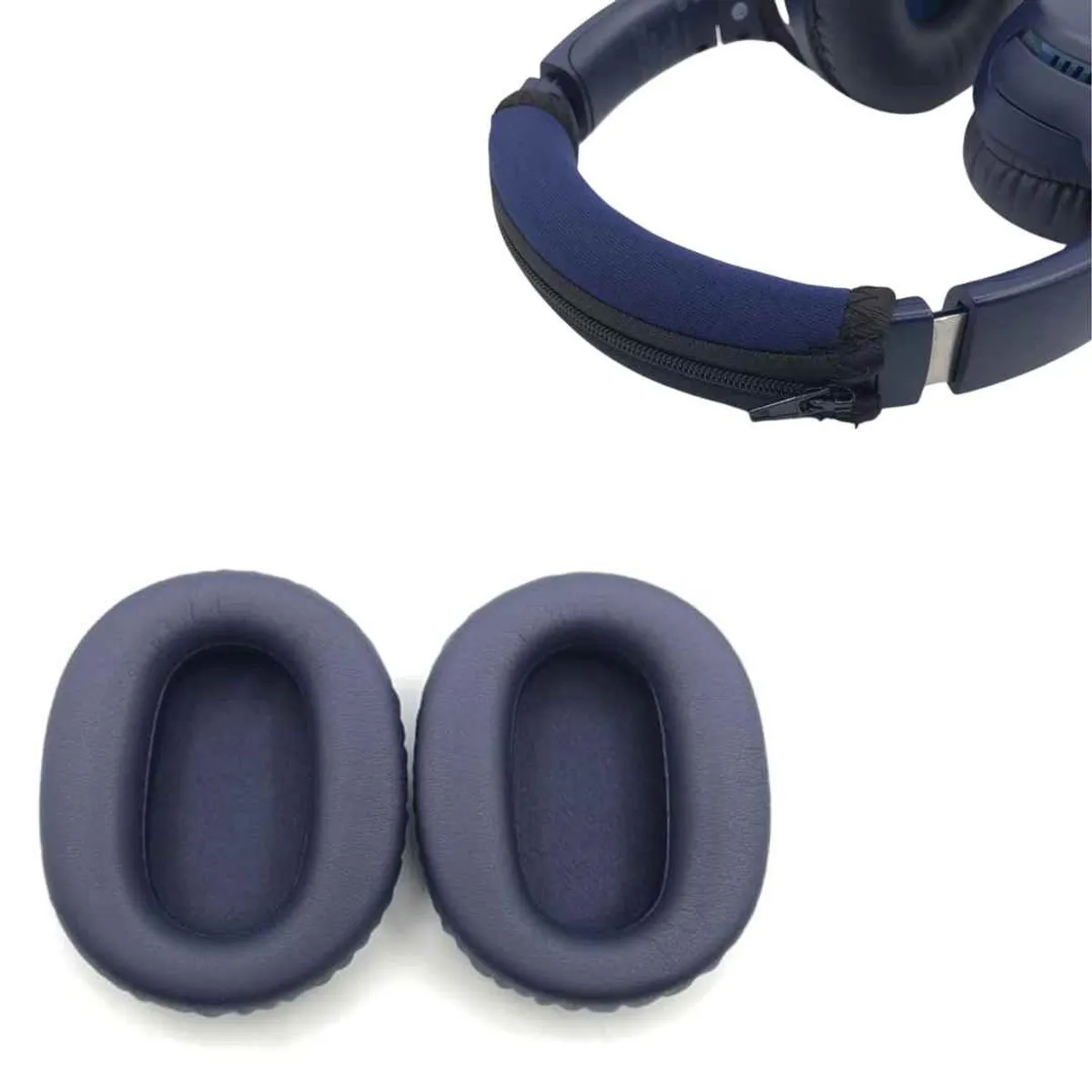 GENERICO - funda de vincha + almohadilla para Sony WH CH720N AZUL