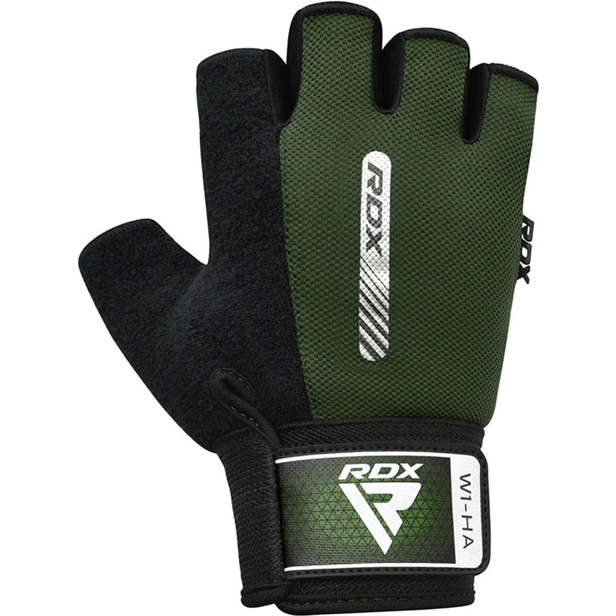 RDX - Guantes para Levantamiento de Pesas W1H Verde - M