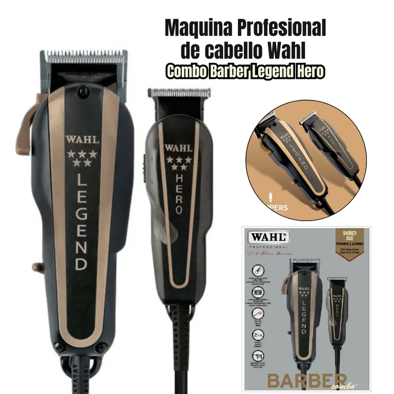 WAHL - Maquina Profesional Wahl Combo Barber