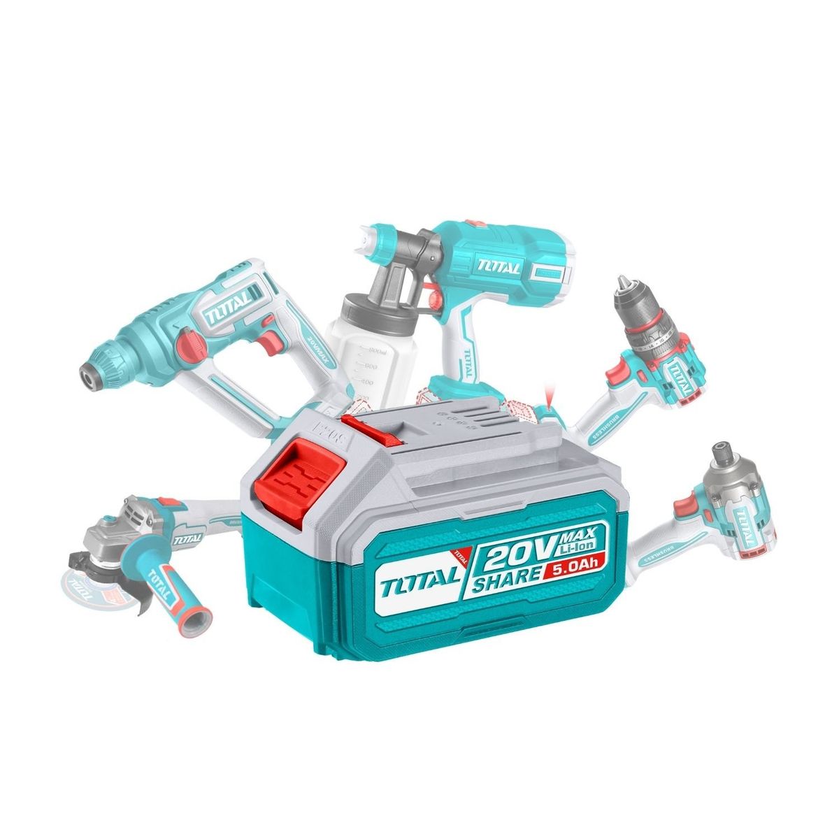 TOTAL TOOLS - Batería 5ah industrial Total