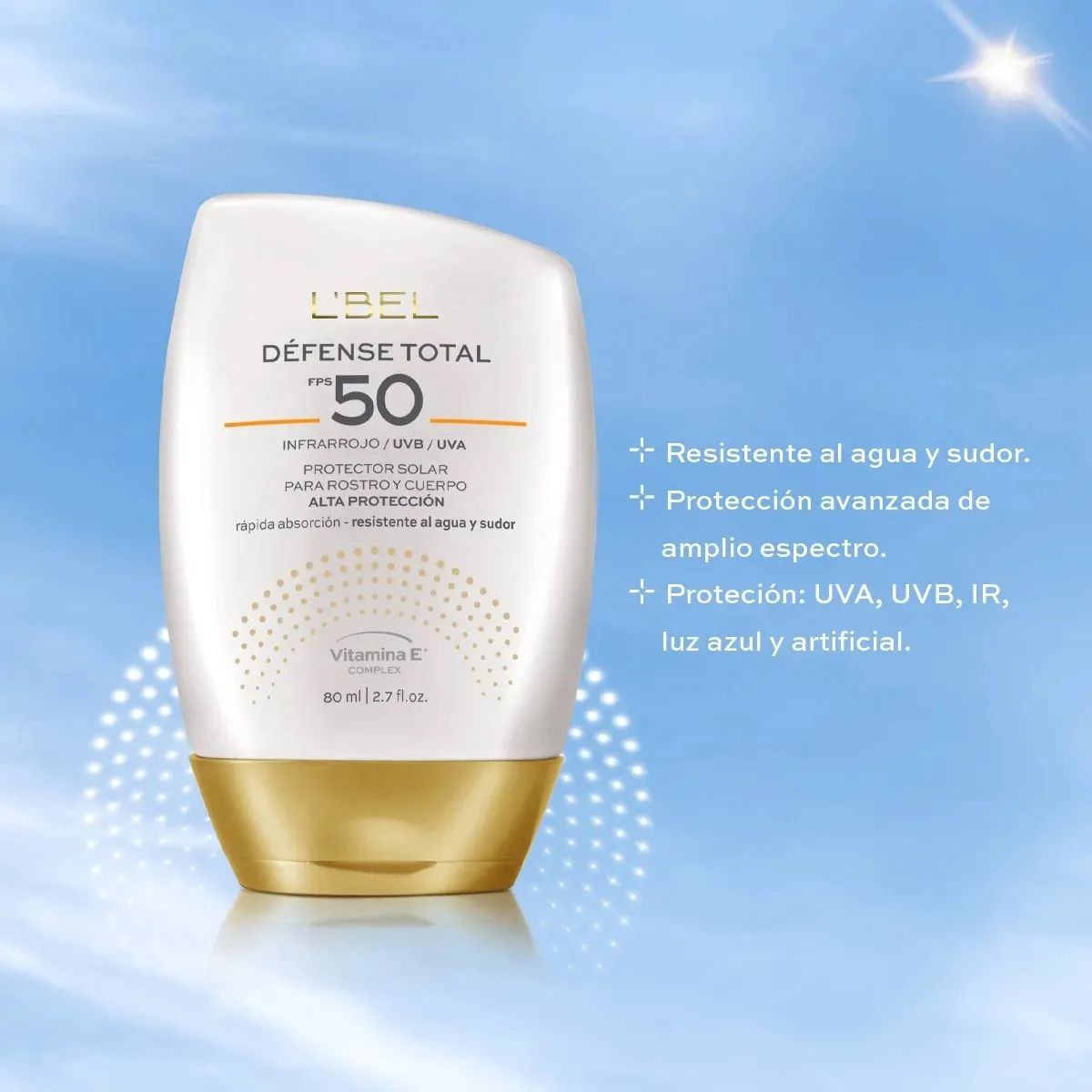 LBEL - Bloqueador Solar Defénse Total 50 + Protector Solar Défense Rostro y Cuerpo 100 EV